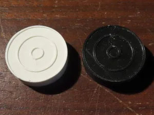 Pieces for backgammon