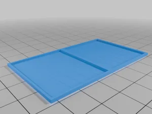 Small Travel Backgammon board (1-piece quick and simple print)