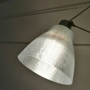 Replacement lampshade for spotlight on stretched wires