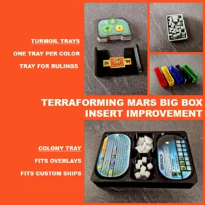 TERRAFORMING MARS BIG BOX IMPROVEMENTS for Colony & Turmoil expansion