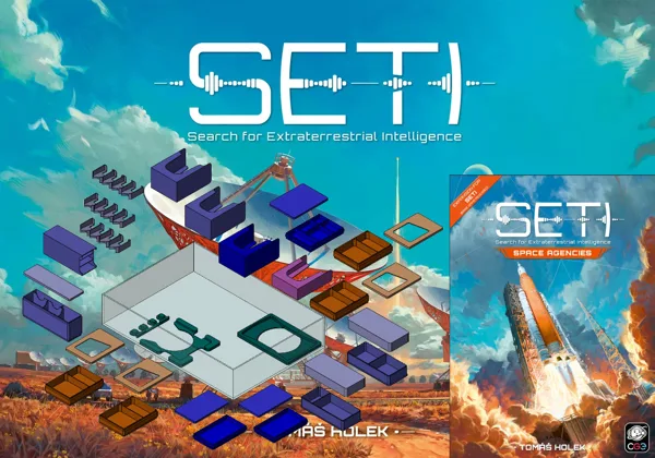 SETI & Space Agencies board game insert