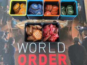 World Order Coins and Tokens boxes