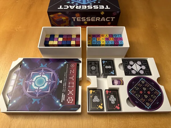 Tesseract board game insert