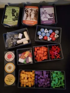 Votes for Women board game insert