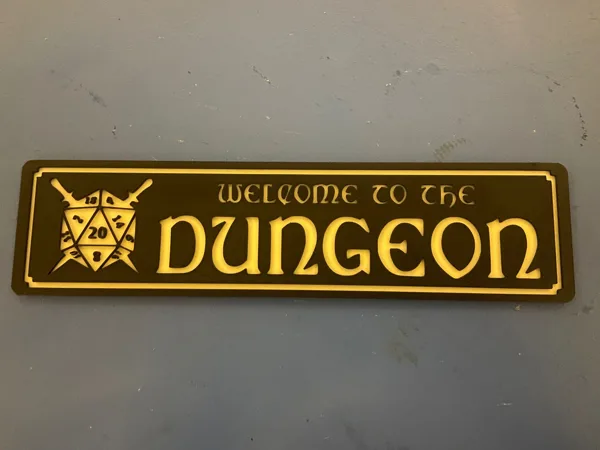 Welcome to the dungeon dnd sign