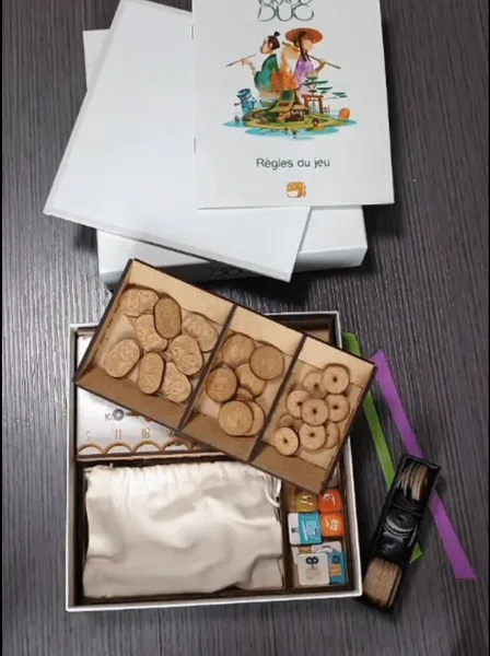 tokaido duo insert boardgame laser cut