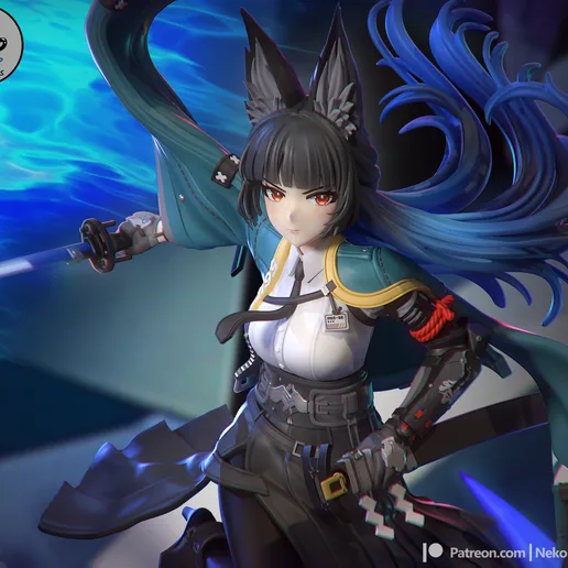 Hoshimi Miyabi -  Zenless Zone Zero Game Figure for 3D Printing