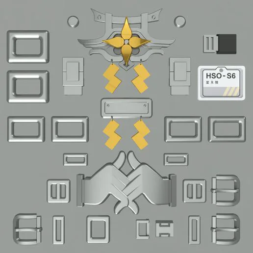 Zenless Zone Zero ZZZ Hoshimi Miyabi Jewelry and Accessories. Video game, props, cosplay
