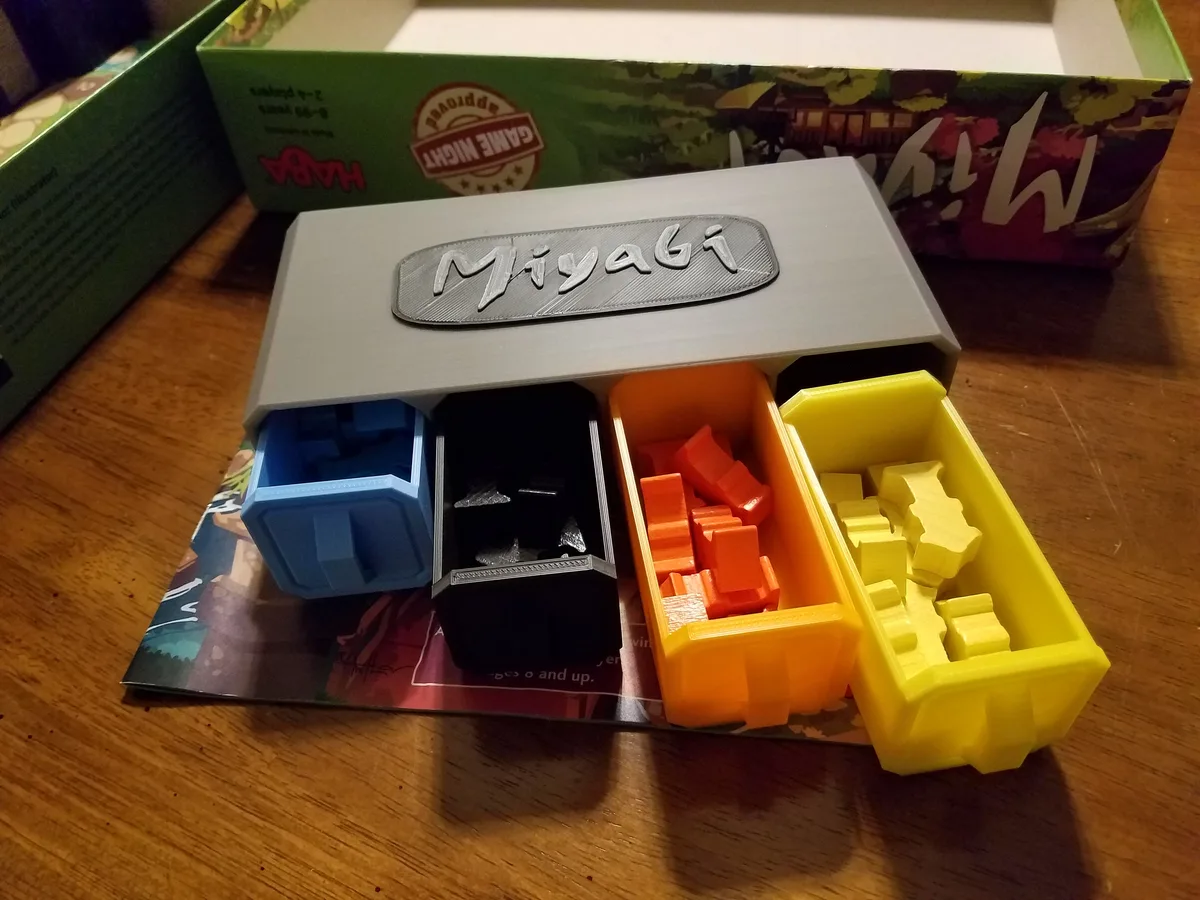 Miyabi Board Game Insert Organizer