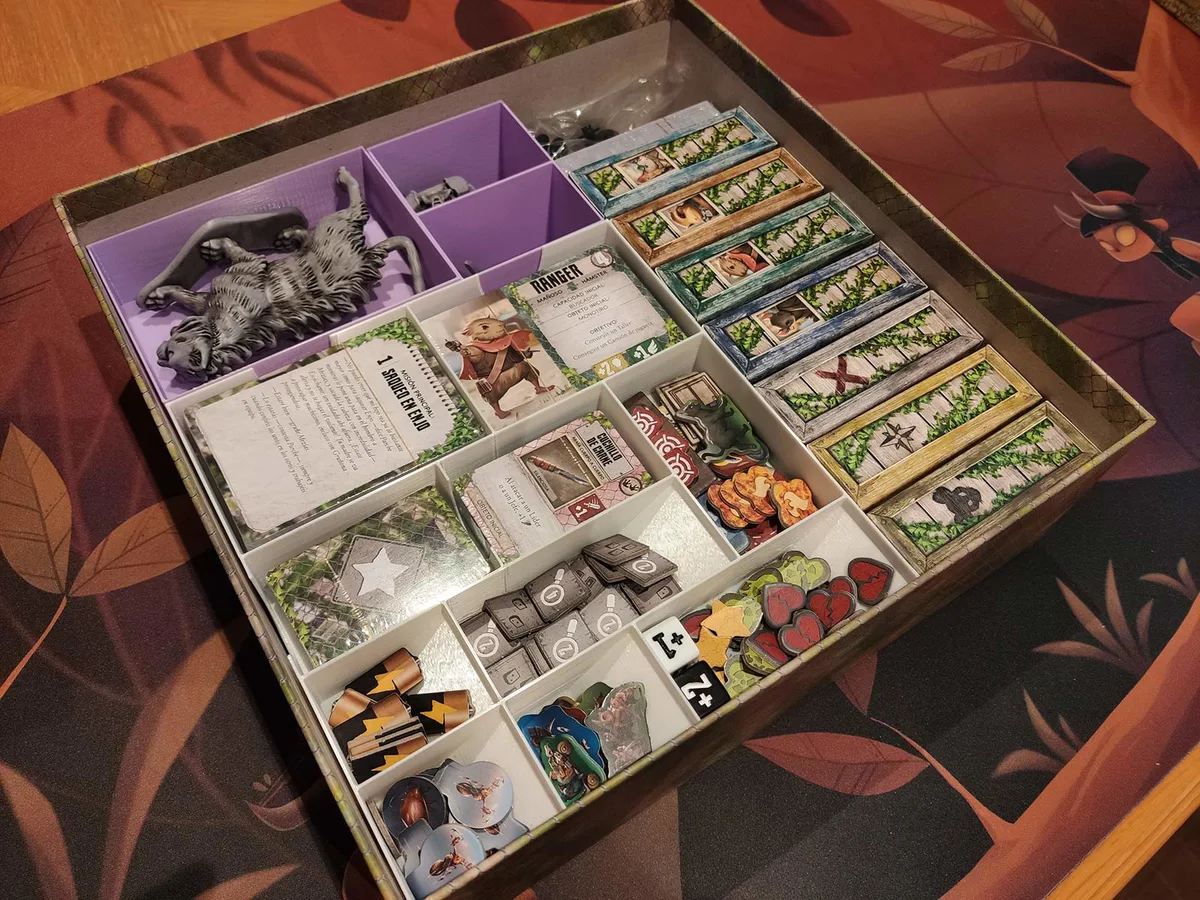 Aftermath insert organizer board game. Tras la caida
