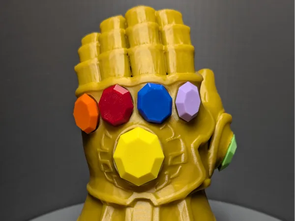 Infinity Gauntlet With Printed Gems