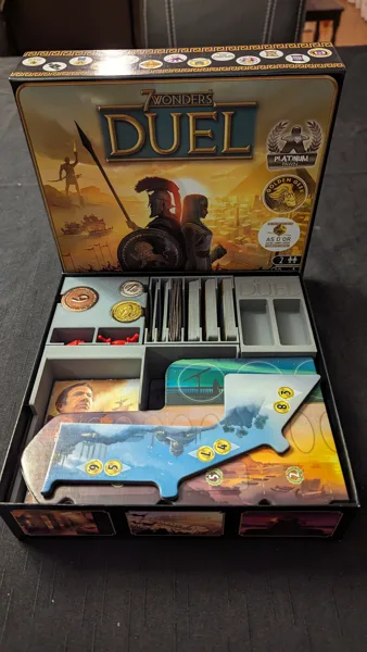 7 Wonders Duel Organiser - including Pantheon and Agora Expansions