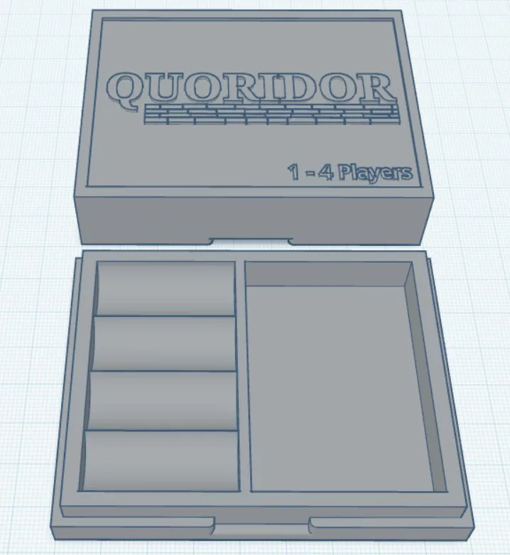 4 Player Quoridor Storage & Cover (REMIX)