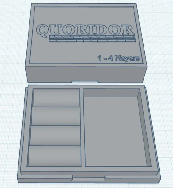 4 Player Quoridor Storage & Cover (REMIX)