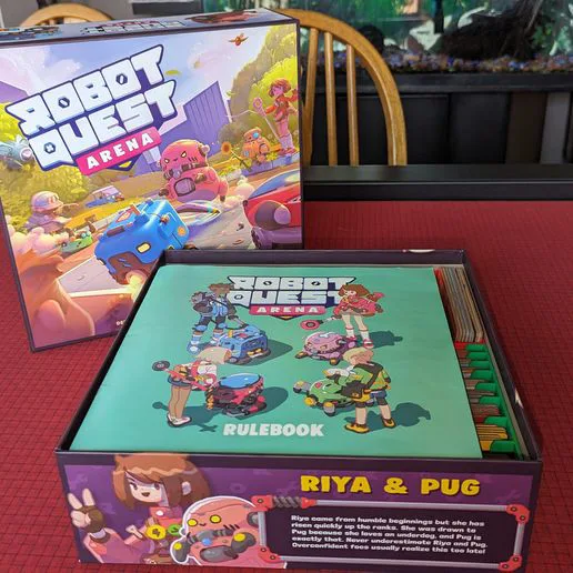 Robot Quest Arena  Board Game Box Insert Organizer with 3 Expansions