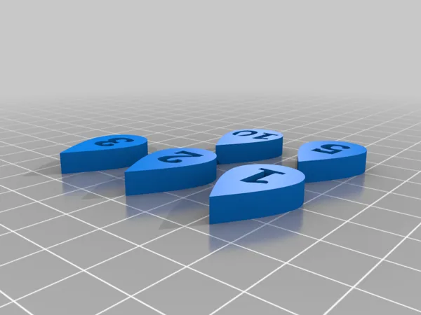 Blood tokens with numbers