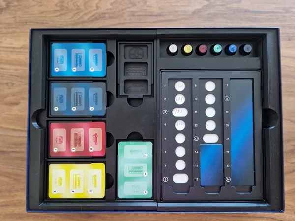 Scotland Yard 3D Print Insert/Organizer inc. Batmanno1 playertray & DasMatze pad.