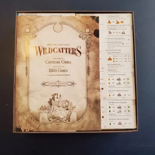 Wildcatters Board Game Insert
