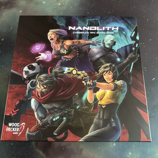 NANOLITH - Cyberpunk RPG Board Game - Insert - GER/ENG