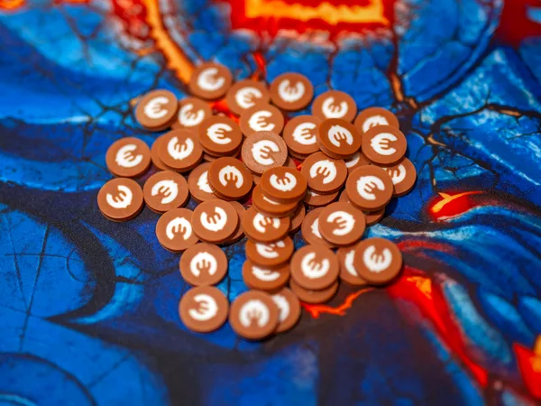 Abroad Boardgame - 3D Token for Coins - Day Discs