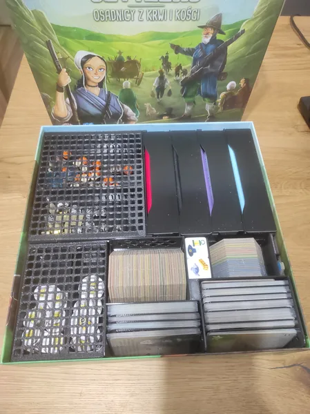 Dice Settlers + Western Sea expansion Insert / Organizer