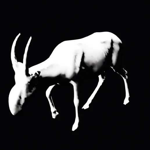 Saiga Antelope Figurine | Critically Endangered Wildlife | 3D Print STL