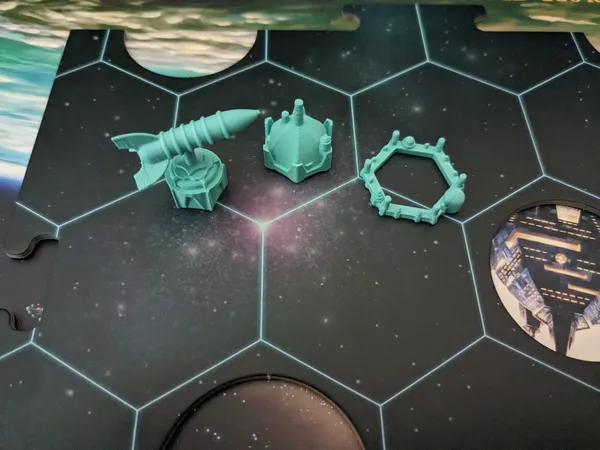 Catan Starfarers Pieces