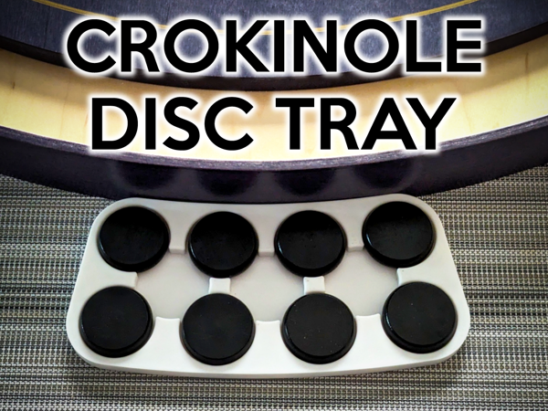 Crokinole Disc Tray (8 or 12 Discs)