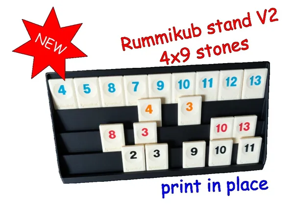Rummikub Ständer V2 (4x9 Steine)