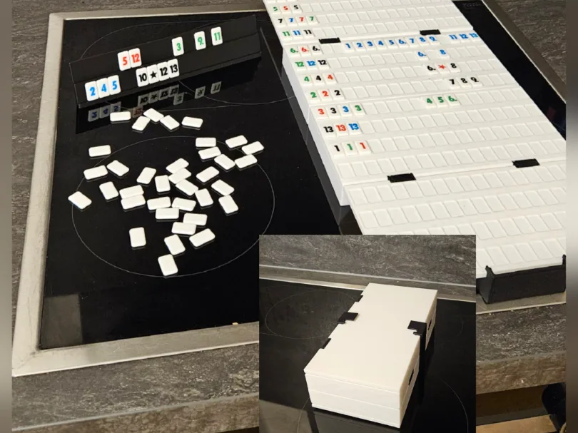Rummikub mit Spielfeld mit Box