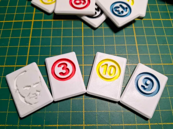 Indented Rummikub for custom painting (NO AMS!)
