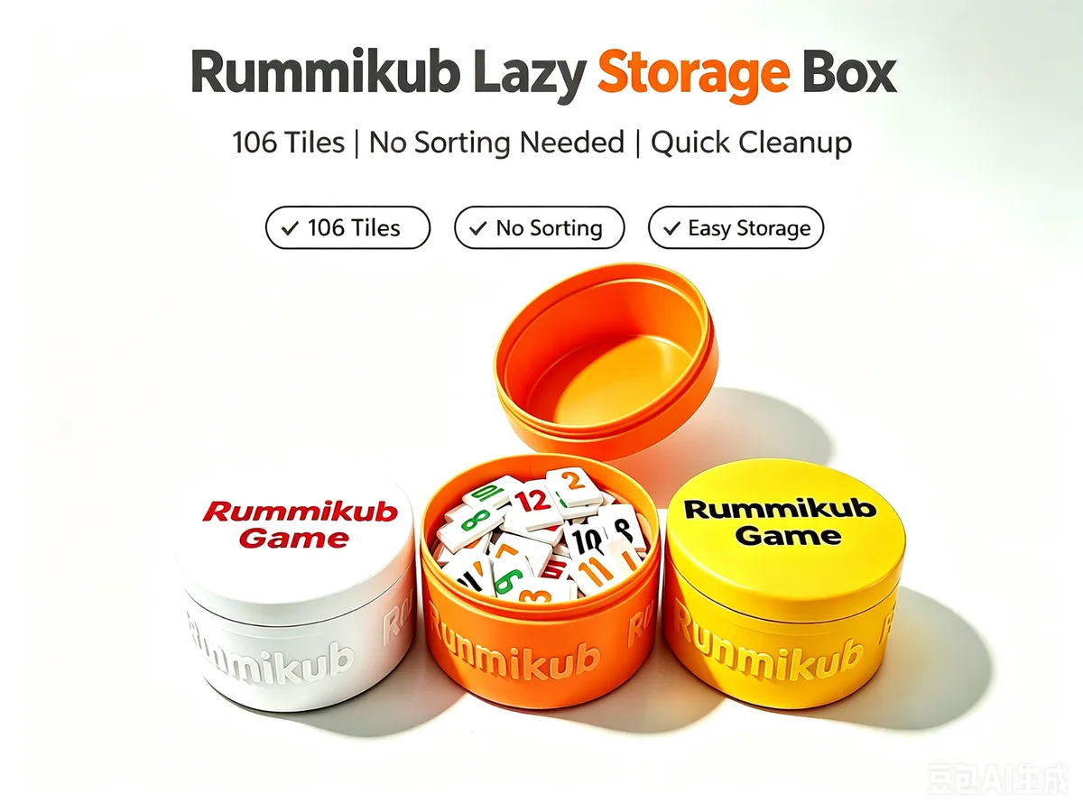 Rummikub Storage Box–Lazy Design, No Tile Sorting