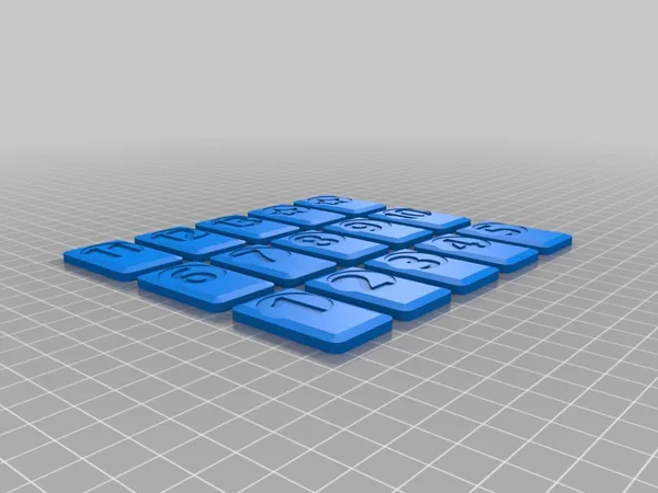 Parametric game tiles + Rummikub
