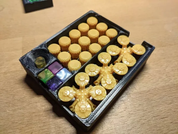 Cryo Board game organizer improved parts