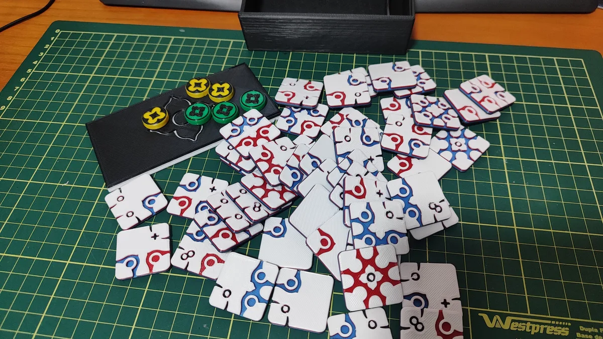 Micropul Print & Play (PnP) Solo and Two Player Abstract Game