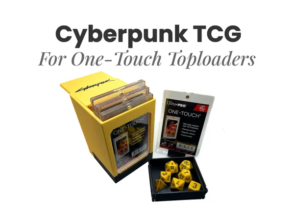 Cyberpunk TCG Deck Box for One-Touch Toploaders