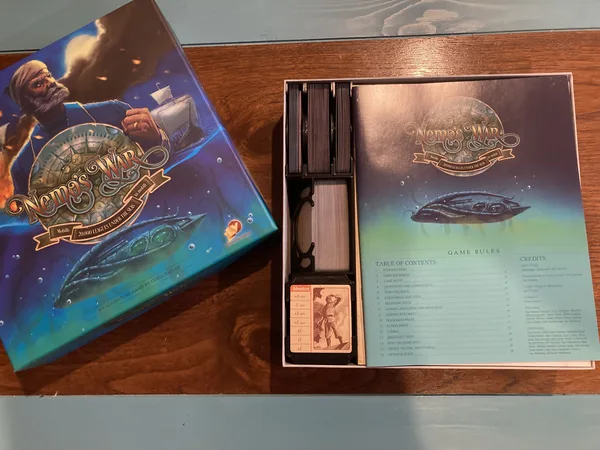 Nemo's War 2e Organizer Insert for base game and 3 expansions
