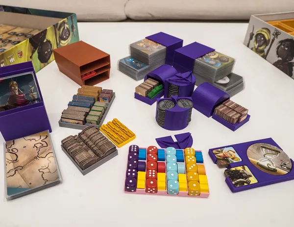 Wayfarers of the South Tigris + Tides of Trade boardgame organizer