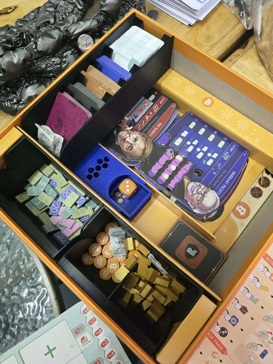 Age of Bitcoin - Compact Board Game Insert / Organizer