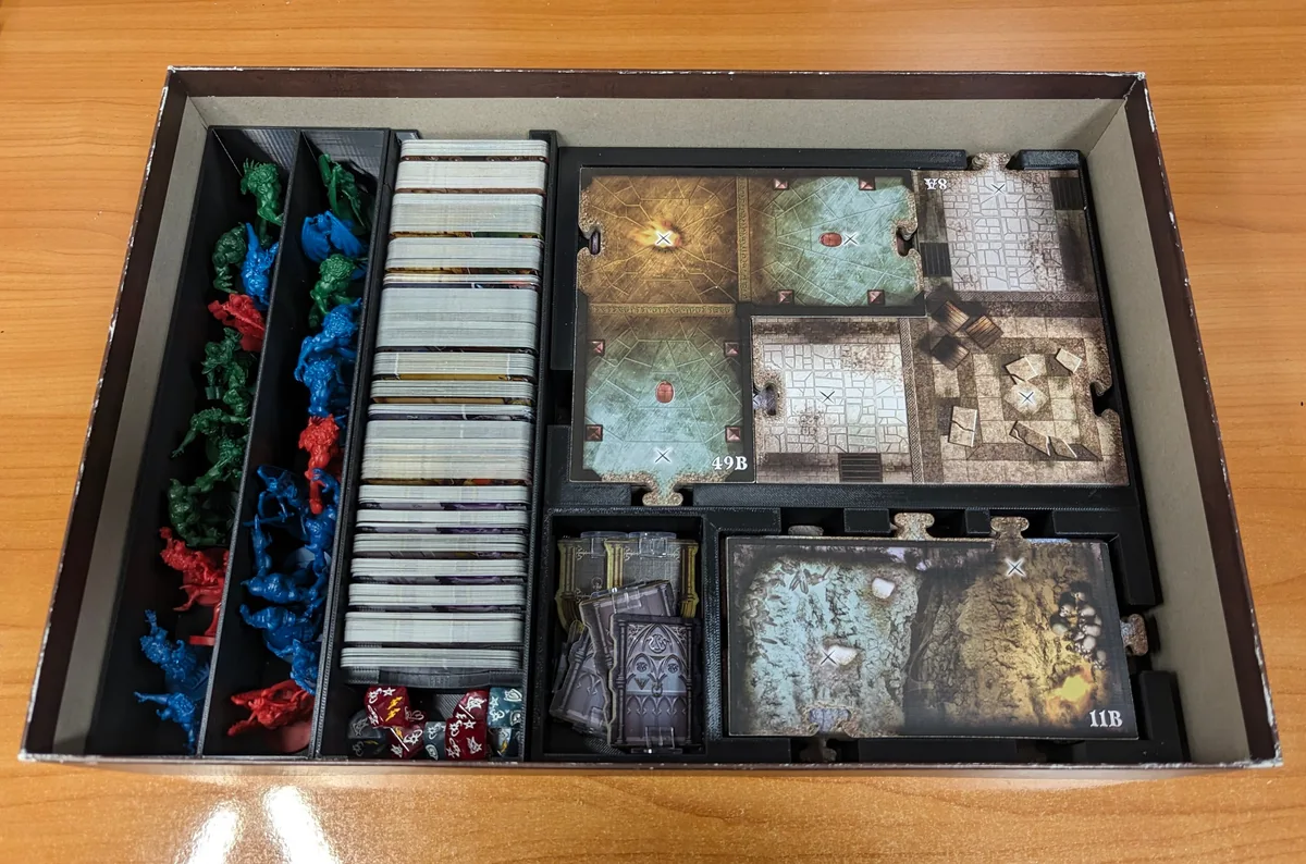 Sword & Sorcery Retail insert (Core game, Arcane Portal, Darkness Falls, Vastaryous' Lair)