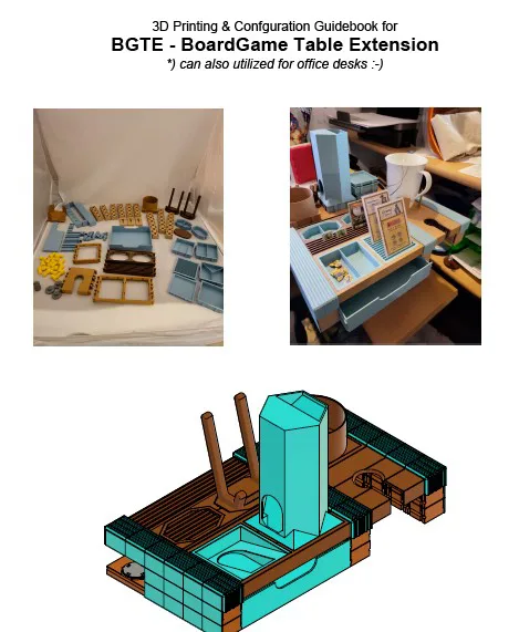BGTE - BoardGame Table Extension (or office desk extension)