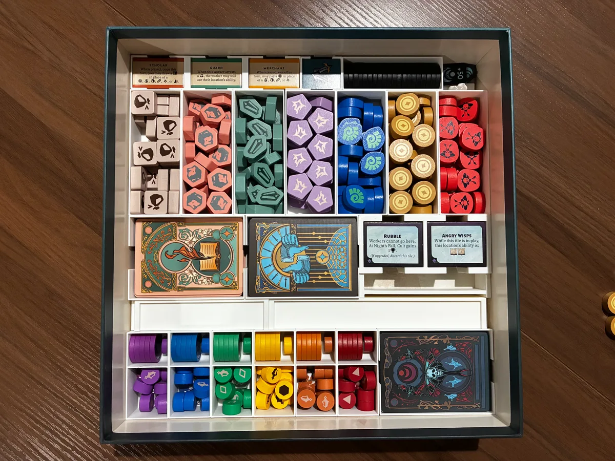 Kinfire Council Board Game Insert
