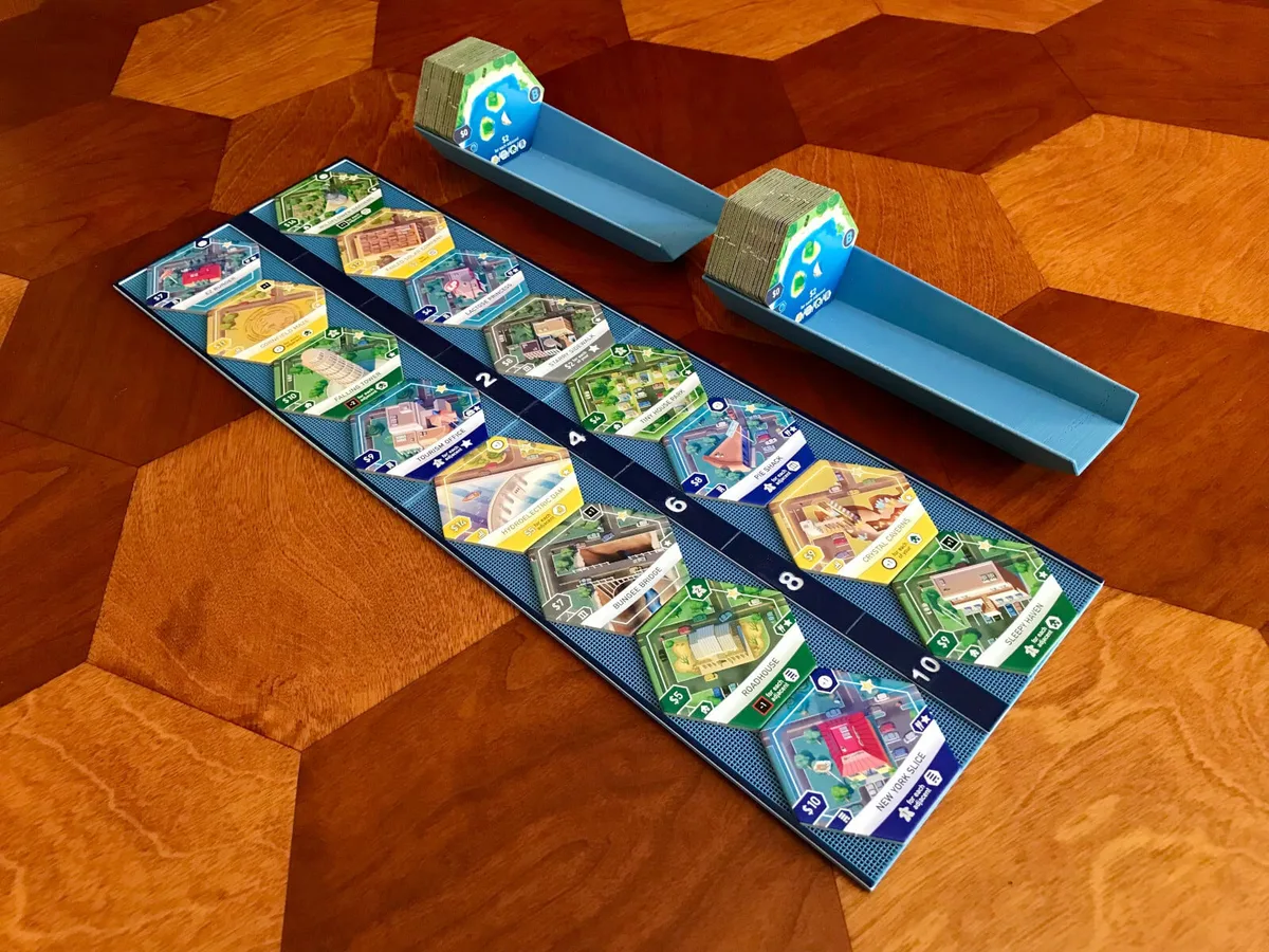 Dual Market Track for Suburbia Board Game