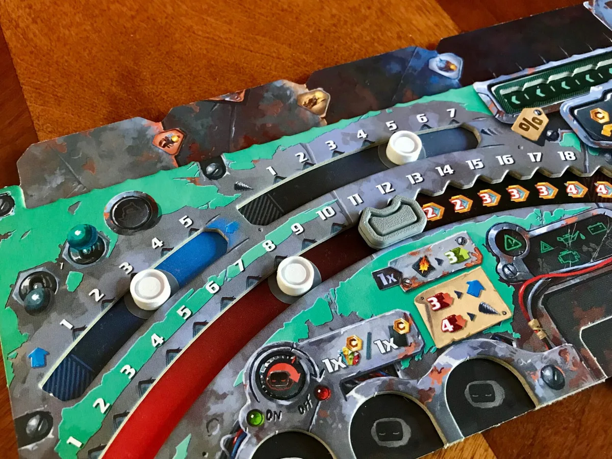 Stay-in Gauge Indicators for Drillers Board Game