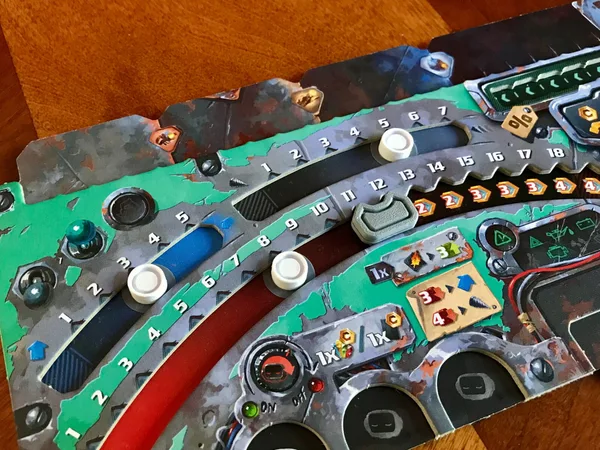 Stay-in Gauge Indicators for Drillers Board Game