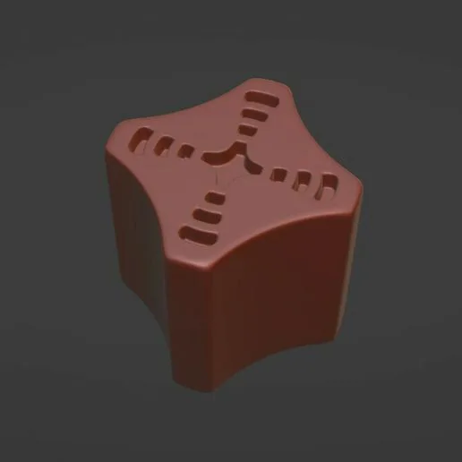 Engraved nuclear power board game token