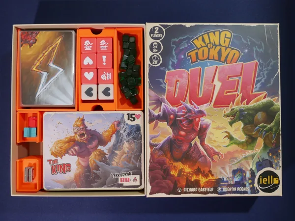King of Tokyo Duel board game insert