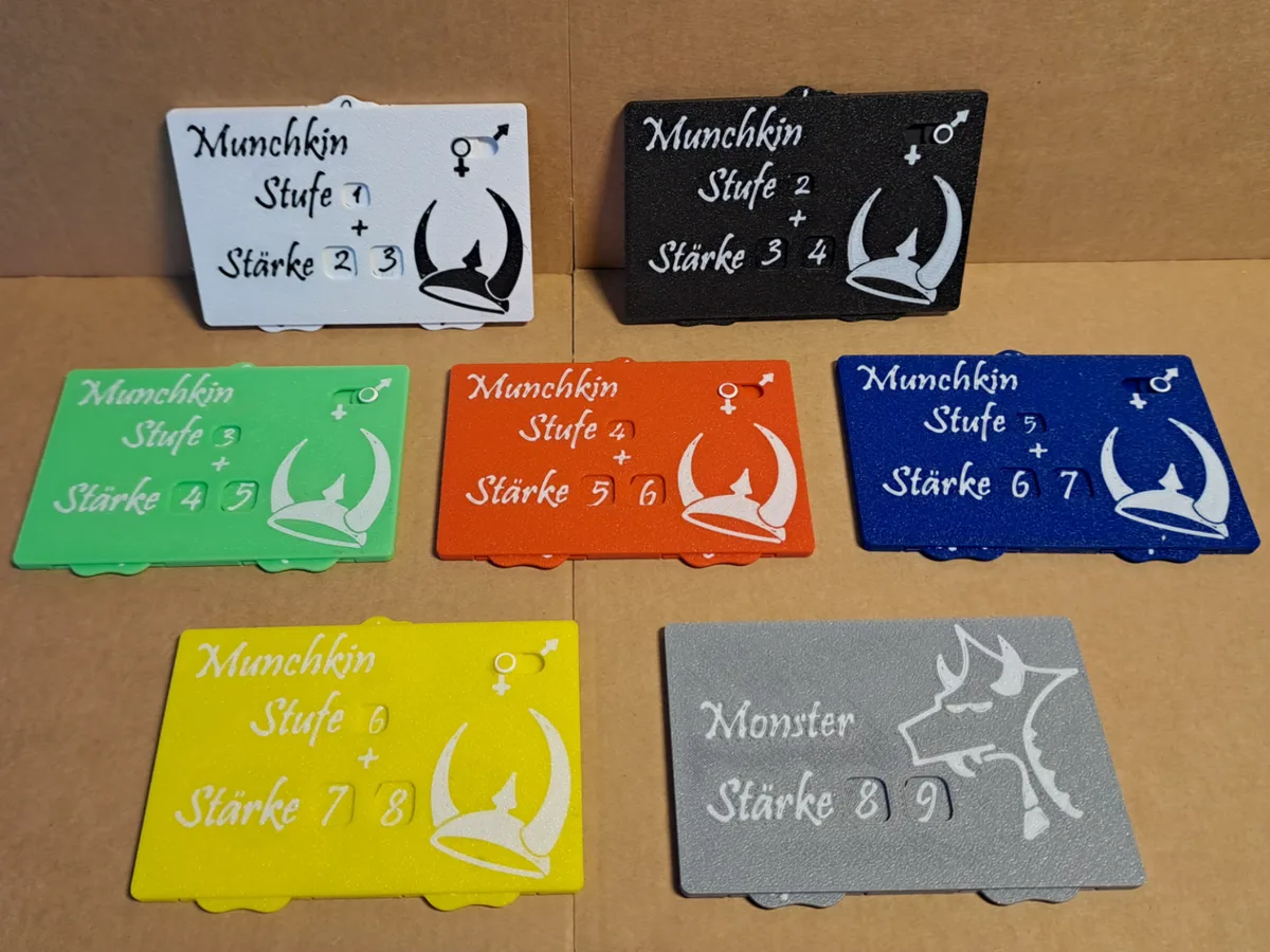 Munchkin Level Counter - cardsized