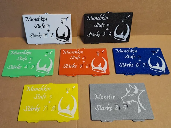 Munchkin Level Counter - cardsized