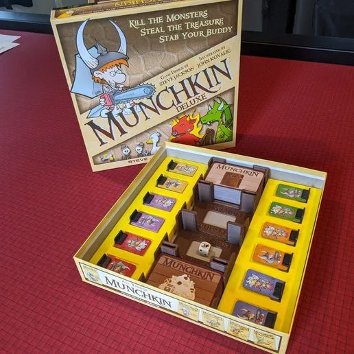 Munchkin Deluxe Board Game Box Insert Organizer
